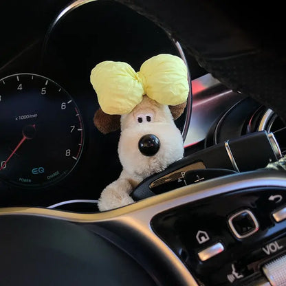 Cute Pig Plush Doll Creative Gift Car Windshield Wiper Decorations Home Decoration Kawaii Accessories Home Desk Ornament