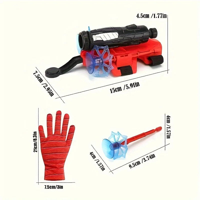 1Pc Children'S Toy Spider Web Launcher Spider Web Shooting Glove Set Creative Toys Suitable Children'S Birthday Christmas Gifts