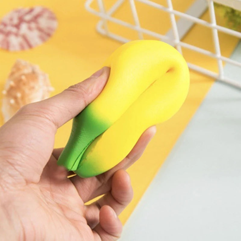 Anti-Stress Squishy Slow Rising Jumbo Squishy Banana Toy Knead Fruit Squeeze Toy Fun Stress Relief Toy Banana Stress Relief Toy