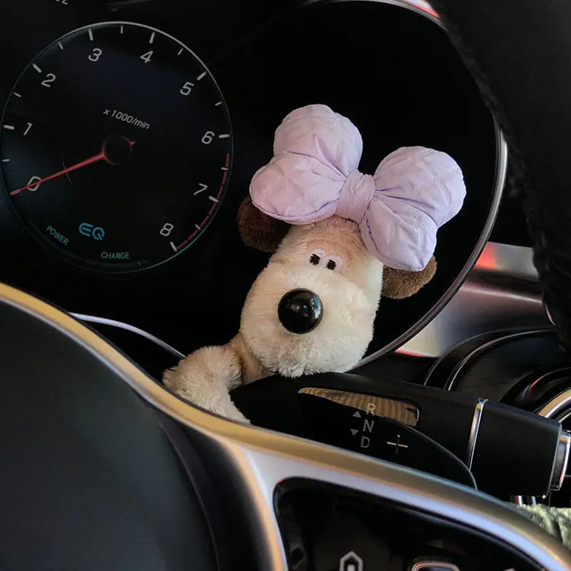 Cute Pig Plush Doll Creative Gift Car Windshield Wiper Decorations Home Decoration Kawaii Accessories Home Desk Ornament