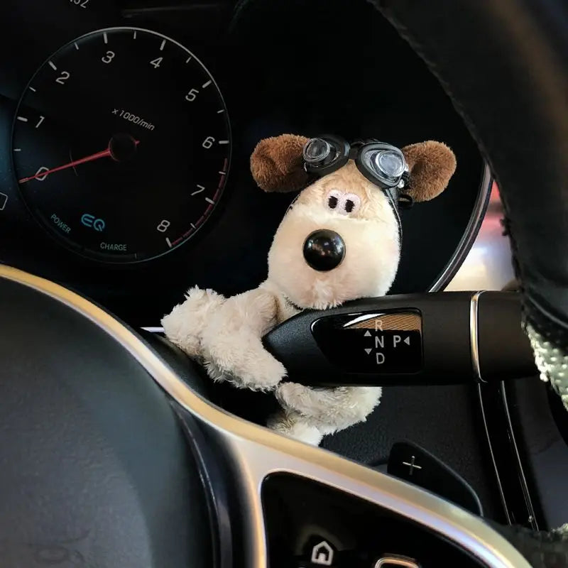 Cute Pig Plush Doll Creative Gift Car Windshield Wiper Decorations Home Decoration Kawaii Accessories Home Desk Ornament