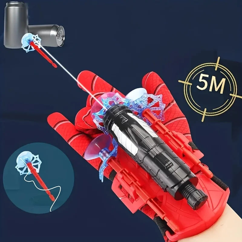 1Pc Children'S Toy Spider Web Launcher Spider Web Shooting Glove Set Creative Toys Suitable Children'S Birthday Christmas Gifts
