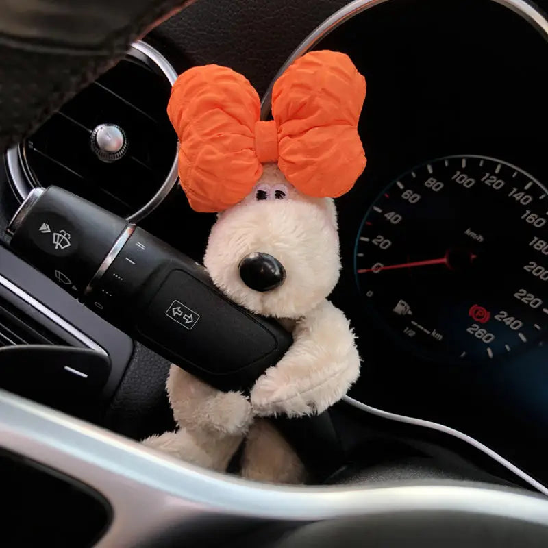 Cute Pig Plush Doll Creative Gift Car Windshield Wiper Decorations Home Decoration Kawaii Accessories Home Desk Ornament