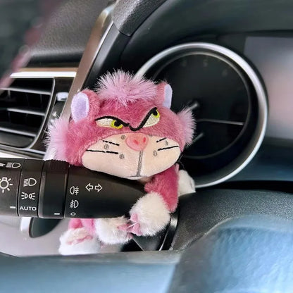 Cute Pig Plush Doll Creative Gift Car Windshield Wiper Decorations Home Decoration Kawaii Accessories Home Desk Ornament